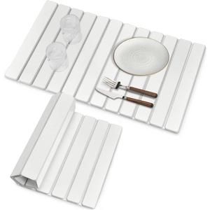 Extra Large Stone Dish Drying Mat for Kitchen Counter, 28"(L)16"(W) Eco-Friendly Diatomaceous Earth Dish Mats, Fast Dry Absorbent Collapsible Mats for Bottles,Dishes, Match Any Countertop