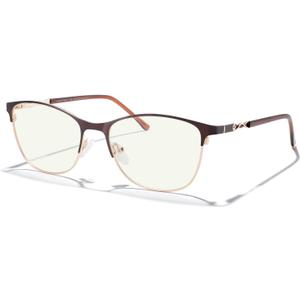 MERRY'S Women Reading Glasses Blue Light Blocking Glasses for Women Computer Reading Glasses (Brown-52mm)