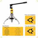 Hydraulic Gear Puller, 5 Ton Hydraulic Puller Kit Bearing Puller with Case 2 or 3 Jaws Bearing Hub Separator Hydraulic Puller Separator Tool for Pulling Hubs, Bearings, Gears, ZYL-5