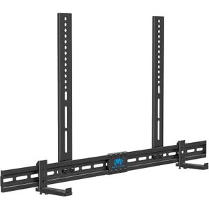 Mounting Dream Soundbar Mount Sound Bar TV Bracket with Holes/Without Holes, Non-Slip Base Holder Extends 3.4" to 6.1", Up to 20 LBS, Safe and Easy to Install MD5425