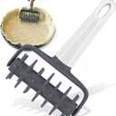 Pizza Dough Docker Roller - Bubble and Blistering Killer Time-Saver for Home Kitchen Pizza Making - Docking Tool Accessory (Gray)