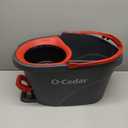 O-Cedar EasyWring Microfiber Spin Mop, Bucket Floor Cleaning System, Red, Gray, Standard