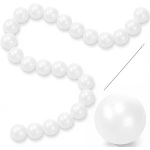 100 Pcs Pearl Ball Garland 2.2 Inches White