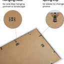 upsimples 16x20 Picture Frame Set of 5, Display Pictures 11x14 with Mat or 16 x 20 Without, Wall Gallery Poster Frames, White