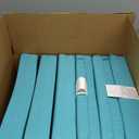 downluxe Outdoor Chair Cushions Set of 6 for Patio Furniture, Water-Resistant Square Corner Patio Chair Cushions with Ties, High Density Foam Outdoor Seat Cushion, 18.5" X 16" X 3", Teal