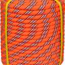 3/4 Inch Arborist Rigging Rope -50 Feet Thick Bull Rope for Tree Pulling, Outdoor Climbing Use - High Strength Double Braided Polyester 72 Strands - Orange