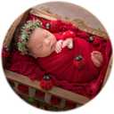 Zeroest Newborn Photography Wrap - Newborn Photoshoot Props for Boys & Girls - Stretch Knit Blanket for Baby Photo Prop (Red, Small)