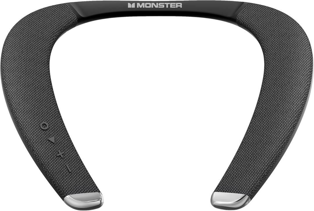Monster Boomerang Petite Neckband Bluetooth Speakers, Neck Speaker with 15H Playtime, aptX High Fidelity 3D Stereo Sound, Low Latency, Built-in Mic, IPX5 Waterproof Wearable for Home Outdoor Monster Boomerang Petite Neckband Bluetooth Speakers, Neck Speaker with 15H Playtime, aptX High Fidelity 3D Stereo Sound, Low Latency, Built-in Mic, IPX5 Waterproof Wearable for Home Outdoor