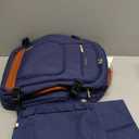 LOVEVOOK Travel Backpack For Women Flight Approved, 40L Large Carry On Backpack, Personal Item Travel Bag for Airplanes, Business 17 Inch Laptop Backpack, Weekender Overnight Daypack, With 2 Cubes (Dark Blue-brown)