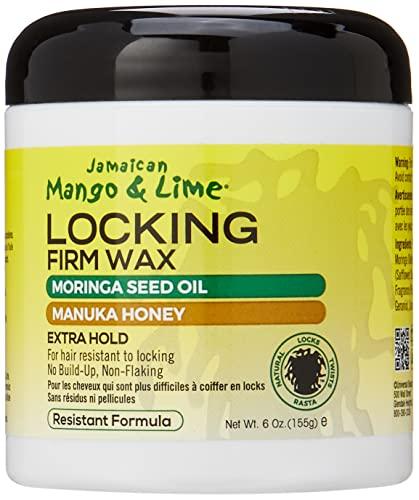 Jamaican Mango & Lime Locking Firm Hair Wax 6 oz 2 Pcs