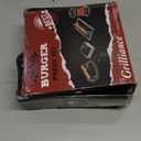 5pcs Smash Burger Press Kit, 3 in 1 Hamburger Press Patty Maker, Cast Iron Burger Press Round & Rectangle, 100pcs Wax Paper for Grill, Griddle, Flat top, Kitchen, Cooking