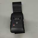 Heavy Duty Luggage Straps TSA Approved with Combination Lock Adjustable Travel Belt for Suitcases (Black)