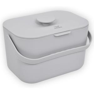Kitchen Compost Bin – 1.3 Gallon Countertop Compost Bin with Lid, Odor-Blocking, No Charcoal Filters Needed, Indoor Compost Bin with Removable Basket, Easy Clean