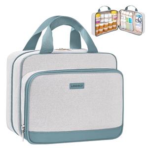 Travel Medicine Organizer Bag, Pill Organizer Case,Carrier for Medications,Vitamins,Fish Oil and Medical Supplies Pill Bottle Organizer and Home Storage Med Bag (Teal)