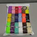 SEMINI 36 Yards Fold Over Elastic 3/4'' 20mm Stretch Foldover FOE Elastics Ribbon for Headbands Baby Girl Head Bow (3/4'' (Matt Color))