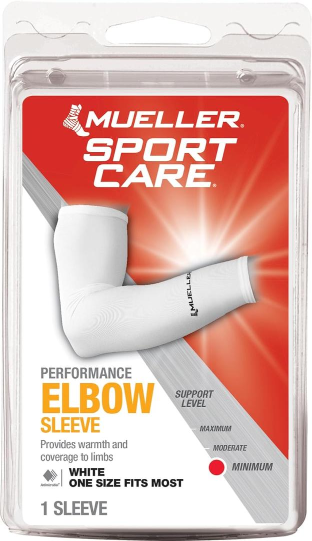 MUELLER Sports Medicine Performance Sleeve, For Men and Women (One Size, White)