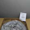 20" Caged Ceiling Fans with Lights and Remote, Fandelier Ceiling Fan with Light, Modern Bladeless Quiet Reversible Motor 6 Speeds for Bedroom, Nursery, Living Room, Silver