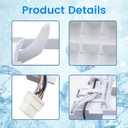 Upgraded AEQ72909603 AEQ72909602 Refrigerator Ice Maker Assembly, Compatible with LG Refrigerators, Replacement for 2216335 AH3617225 EA3617225, 12 Cube Flex Tray Kit, 