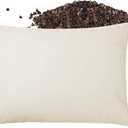 USlixury Buckwheat Pillow 14"X20" - Adjustable Height and Firmness, Buckwheat Pillow with Organic Cotton Shell, Firm Neck Support for Back/Side/Stomach Sleepers, Cool Sleep, White