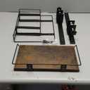 Invech Clamp-On Desk Shelf with Under Desk Cable Book Management Tray, Adjustable Desk Storage Shelf for Office Table Gaming Accessories and Book Storage