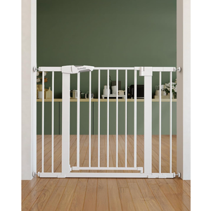 Babelio 26-40" Pressure Mounted Baby Gate for Stairs, PressGuard Dog Gate