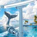 [Patented] POOLHOUR 2026 Upgrade Height Pool Fountain for Above Gound and Inground Pools, Adjustable Pool Sprinkler Fountain, Wide Width Spray Pool Waterfall, Cooling Swimming Pool Accessories