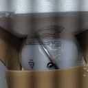 Lotus Atelier Blue Bauhaus Light | Retro Mushroom Table Lamp for Room Aesthetic Modern Lighting for Bedroom | Mid Century Modern | Living Room Decor & Bedroom Decor (10.5" H x 9.5" W) (Blue)