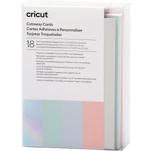 Cricut Cutaway Cards, Pastel Sampler - R10 (18 ct)
