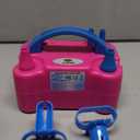 Nulink Electric Balloon Pump, Portable Electric Balloon Blower Machine Balloon Air Pump Dual Nozzle 110V 600W Balloon Inflator for Party Decorations (Rose red)