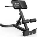 Hyper Back Extension Roman Chair - Back Extension Bench Machine for Glute, Hamstring and Lower Back, Multi-Functional Bench for Full All-in-One Body Workout, Foldable for Home Gym Fitness, 40.5" X 27.5" X 11.4"