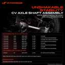 A-Premium Pair (2) Front CV Axle Shaft Assembly Compatible with Chevrolet Aveo 2009-2011, Aveo5 2009-2011 & Pontiac G3 2009, Driver and Passenger Side, Replace# 96348788, 96348789