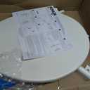 KOHLER 20111-96 Brevia, Slow Close Toilet Seat, Round Toilet Seat, Grip-Tight Bumpers Quick-Attach Hardware, Biscuit
