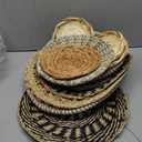 Laquedecraft Set 12 Boho Wicker Rattan Plate Basket Set For Décor Hanging Wall | Large Woven Farmhouse Rustic Bohemian Art Baket Hangings For Decorative Home, Bedroom, Living Room, Kitchen, Bathroom (Classic, 12)