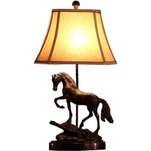 Bedroom Bedside Table Lamp Learning Desk Lamp Entrance Decoration Personalized Horse Light Thanksgiving Decorative AA+