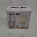 Table Lamp for Bedroom Set of 2, Bedside Lamps with 3 Color Temperatures Night Light, Lamp for Night Stands with AC Outlet and Square Shade, Pull Chain Small Desk Lamp for Living Room Home Decor (15 inch)