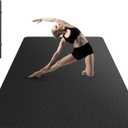 HAPBEAR Extra Large Yoga Mat - 72"x48"/78"x54", 1/4" & 1/3" Thick, Non-Slip, Durable, Eco-Friendly, Wide Exercise Mat for Home Workouts, Yoga, Pilates, Stretching, Meditation (Barefoot Exercise) (6MM)