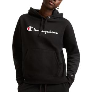 Champion Women's Pullover Fleece Hoodie, Loose Fit, Midweight, Script Logo, XX-Large