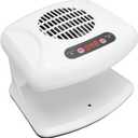 Nail Dryer for Regular Polish, 200W Nail Drying Fan with Sensor and Hot and Cool Air for Home Use (White)