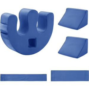 ROYALAY Bedridden Patient Turning Device for Elderly with Fixing Strap, Bedsore Pressure Relief Pillow, Bed Ridden Patient Supplies, Blue