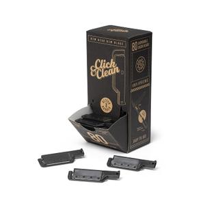 Professional Straight Edge Razors for Men-Premium Disposable Razor Kit for Shaving Hair/Beard-Mens Shave Kit Safety-Razor for Men (Refill blades pack, 80 Units)