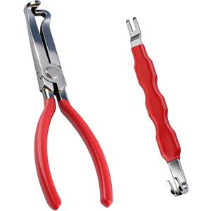 Stacool 2PCS Automotive Electrical Terminal Connector Separator Removal Tool,Dual/Straight Heads Electrical Disconnect Pliers with Non-Slip Handles,Versatile Electricals Connector Removal Tool