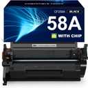 58A CF258A Toner Cartridge (with chip) Compatible Replacement for HP 58A CF258A 58X CF258X LaserJet MFP M428fdw M428dw M428fdn Pro M404n M404dn M404dw M404 M428 Toner Laser Jet Printer (Black 1-Pack)