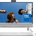 Dell Inspiron 5430 All in One Desktop - 23.8-inch FHD (1920 x 1080) Display, Intel Core 3-100U, 8GB DDR4 RAM, 512GB SSD, Intel Graphics, Windows 11 Home, Onsite Service - White 