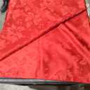 Romanstile Jacquard Rectangle Tablecloth - Waterproof Damask Floral Decorative Table Cloths Heavy Weight Fabric Table Covers for Dinner/Parties/Holiday - 60 x 120 Inch, Red