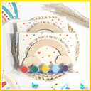 12 Pack Pre-Packaged Rainbow Party Favors, DIY Wooden Painting Kits for Rainbow Unicorn Birthday Decorations, Unicorns Goodie Bag Stuffers for Boys and Girls