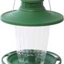 More Birds Large Lantern Bird Feeder, Lantern-Style Wild Bird Feeder, 5 Feeding Ports, 3.8-Pound Seed Capacity, Green