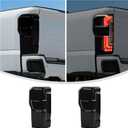 Linskip Tail Light Covers Compatible with Ford F250/F350/F450/F550 2023-2026+, Tail Lamp Guard Trim Bezels Decoration Accessories, Exterior Accessories(Smoke Dark)