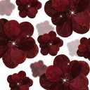 Norme 15 Pcs Christmas Magnolia Flowers Ornaments 3.15'' 5.91'' 8.27'' Large Artificial Magnolia Velvet Fold Poinsettia Stems for Christmas Tree Wreath Holiday Decor(Burgundy)