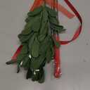 Yunlly 2 Pcs Funny Extendable Mistletoe on a Stick Christmas Gag Gift Xmas Tree Hanging Kissing Mistletoe Ornament for Couple Home Christmas Holiday Party Decor