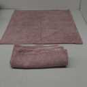 MADIZZ Chenille Velvet Throw Pillow Covers with Flange Set of 2 Super Soft Boho Textured Pillow Covers Decorative Throw Pillowcases Modern Farmhouse Home Decor for Sofa Bedroom Pink 24x24 Inch